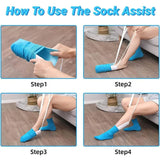 Sock Aid Tool for Putting Socks Easy On and Off
